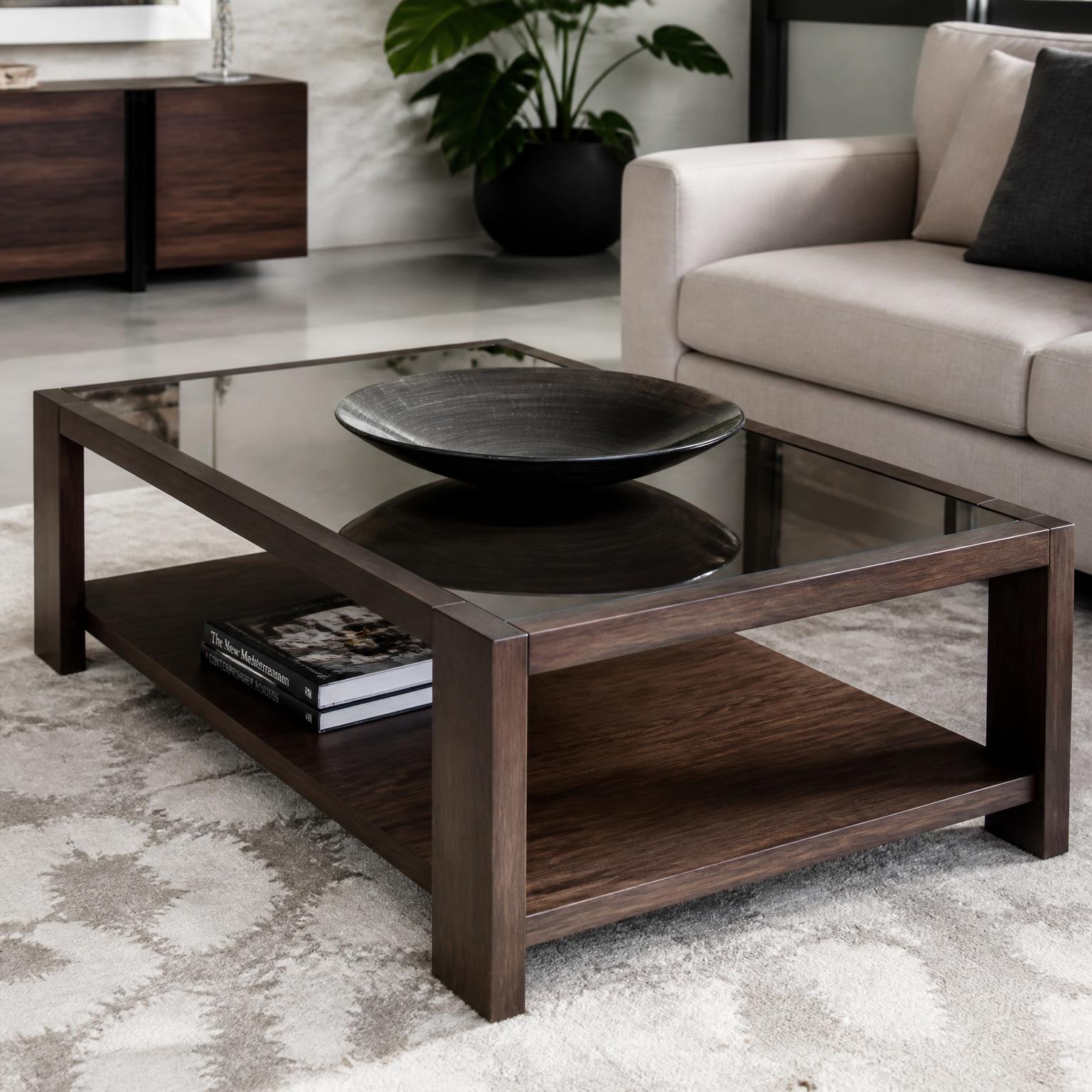 Dark Wood Center Table
